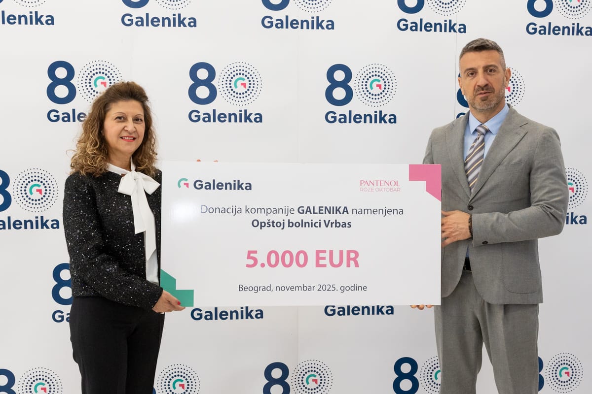 dr Cveta Roganović, direktorka Opšte bolnice u Vrbasu; Nenad Burazor, direktor za prodaju i marketing u Galenici; Emilija Vuković, podpredsednica Ženskog centra ,,Milica’’