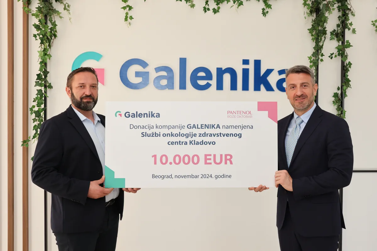 Galenika Donates Funds to the Oncology Department of the Kladovo Health Center