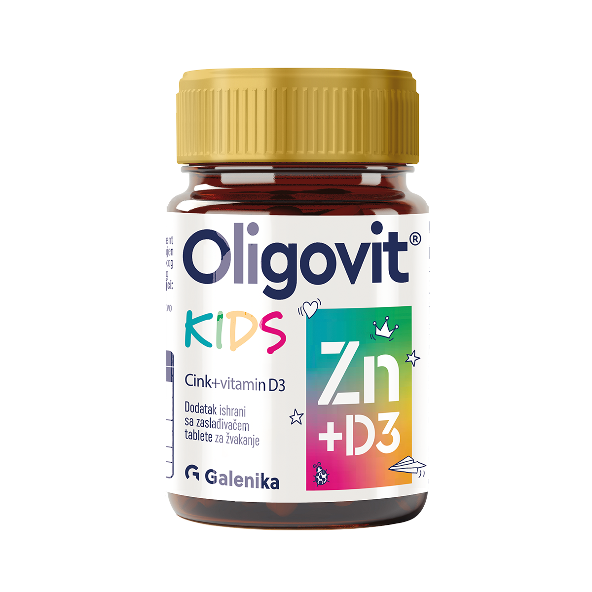 OLIGOGAL® Kids Zn+D3, chewable tablets