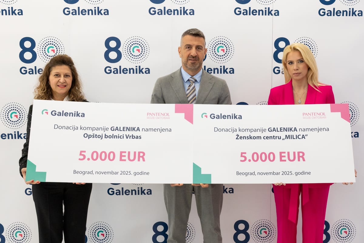 Galenika donirala sredstva Opštoj bolnici u Vrbasu i Ženskom centru „Milica“